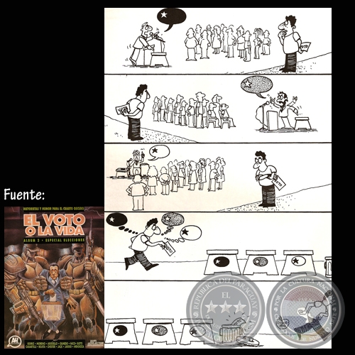 LA ELECCIÓN DEL VOTO, 1993 - Humor gráfico de MARIO CASARTELLI